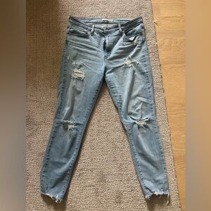 Levi's Light Blue Distressed Skinny Jeans